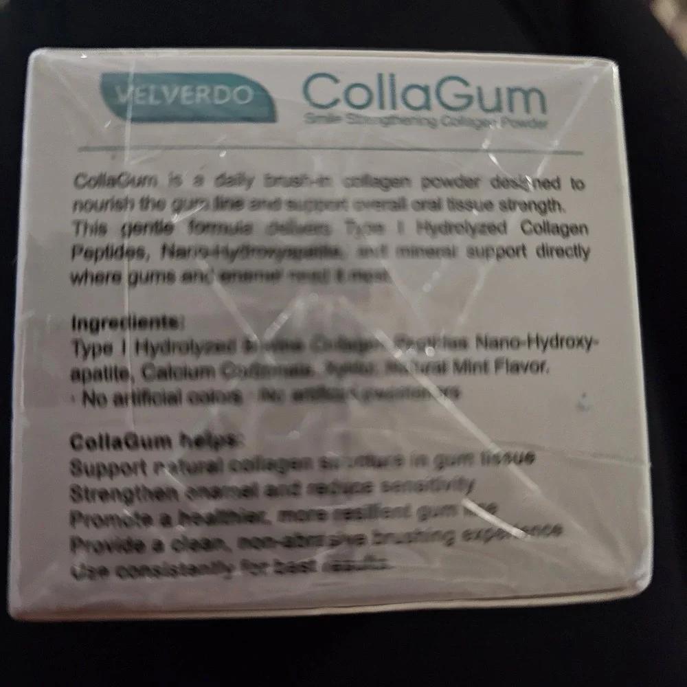Velverdo CollaGum Smile Strengthening Collagen Powder 50g Oral Care Mint